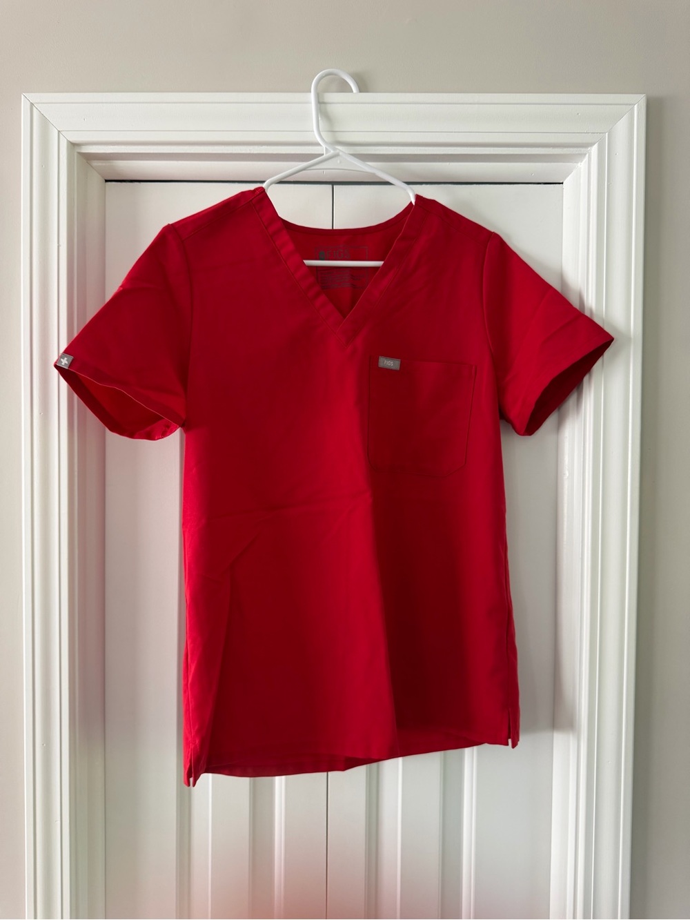 Red FIGS Scrub Top